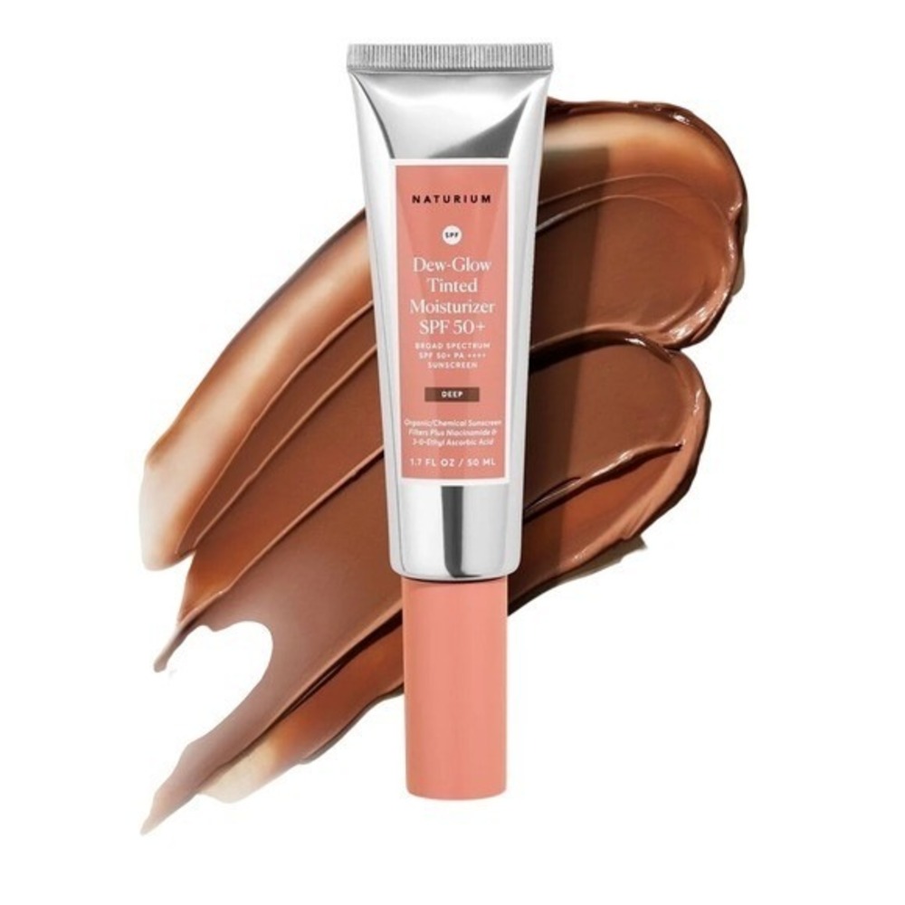 Naturium Dew-Glow Tinted Moisturizer SPF 50 Sunscreen Broad Spectrum 1.7 oz DEEP